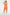 Orange Ruched Tie Cami Playsuit