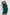 Green Studded High Neck Bodycon Rib Knit Long Sleeve Ruffle Mini Dress